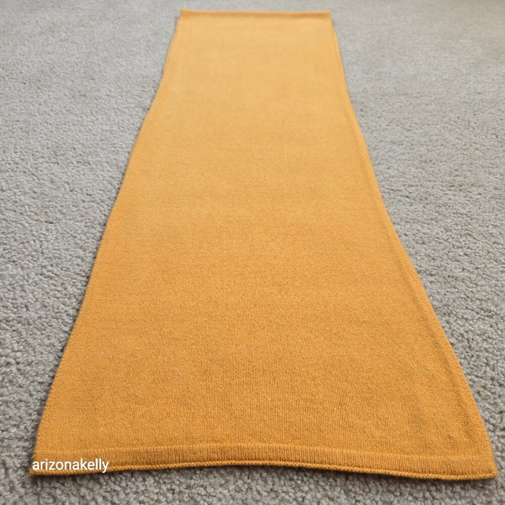 NWOT Everlane Cashmere Scarf Yellow Marigold - Picture 7 of 12